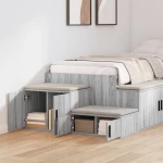 vidaXL Ντουλάπι Αποθήκευσης Γκρι Σονόμα 118x41x40 εκ. Φτιαγμένο από Ξύλο