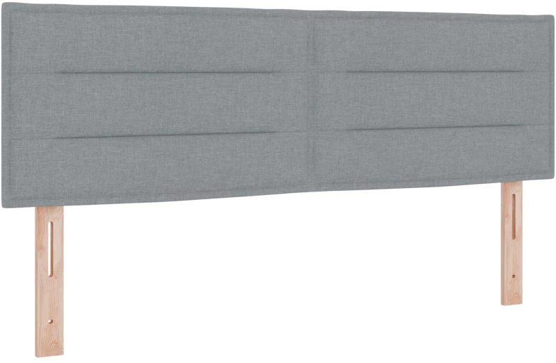 vidaXL Κρεβάτι Box Spring με Στρώμα Ανοιχτό Γκρι 160x200 εκ. Ύφασμα
