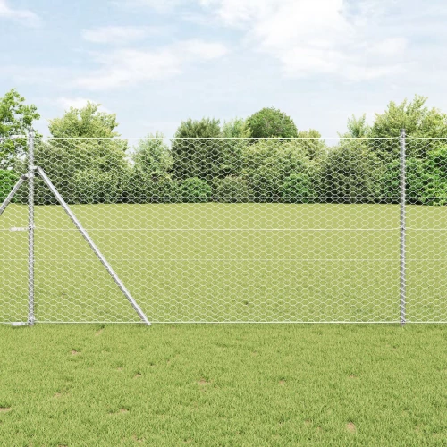 vidaXL Φράχτης Εξαγώνου 1.4x100 μ Γαλβανισμένου Ατσαλιού