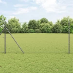 vidaXL Γκρι Εξάγωνος Φράχτης 1.4x50 μ Ατσάλι