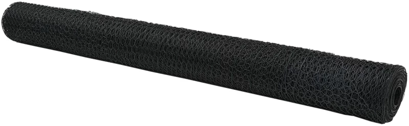 vidaXL Γκρι Εξάγωνος Φράχτης 1.4x50 μ Ατσάλι
