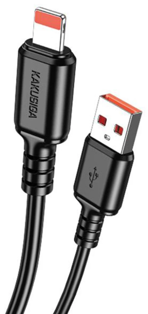 KAKUSIGA καλώδιο Lightning σε USB KSC-982, 3A, 480Mbps, 1m, μαύρο