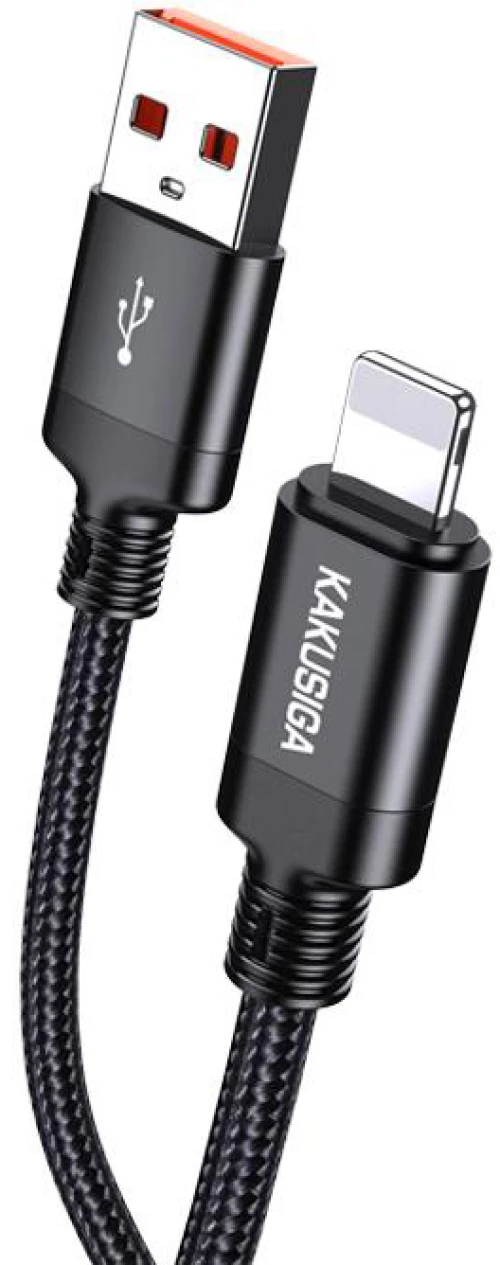 KAKUSIGA καλώδιο Lightning σε USB KSC-970, 3A, 480Mbps, 1m, μαύρο