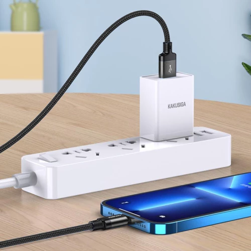 KAKUSIGA καλώδιο Lightning σε USB KSC-970, 3A, 480Mbps, 1m, μαύρο