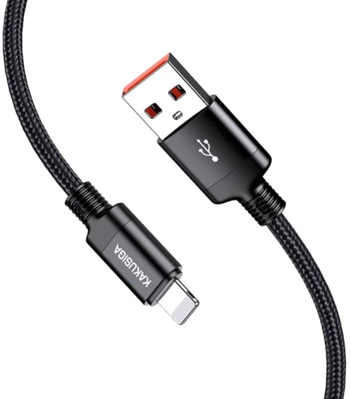 KAKUSIGA καλώδιο Lightning σε USB KSC-970, 3A, 480Mbps, 1m, μαύρο