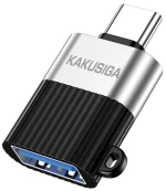 KAKUSIGA αντάπτορας USB-C σε USB KSC-1420, 5Gbps, 18W, γκρι