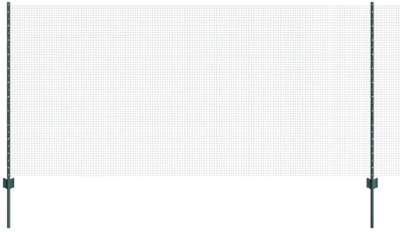 vidaXL Συρματόπλεγμα με 22 Πόδια U Πράσινο 1.2x50 μ Σίδηρος