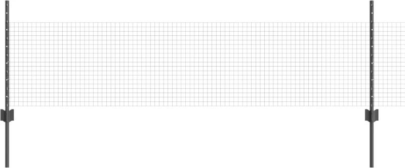 vidaXL Συρματόπλεγμα με 44 Δοκάρια Γκρι 0.5x100 μ Σκυρόδεμα