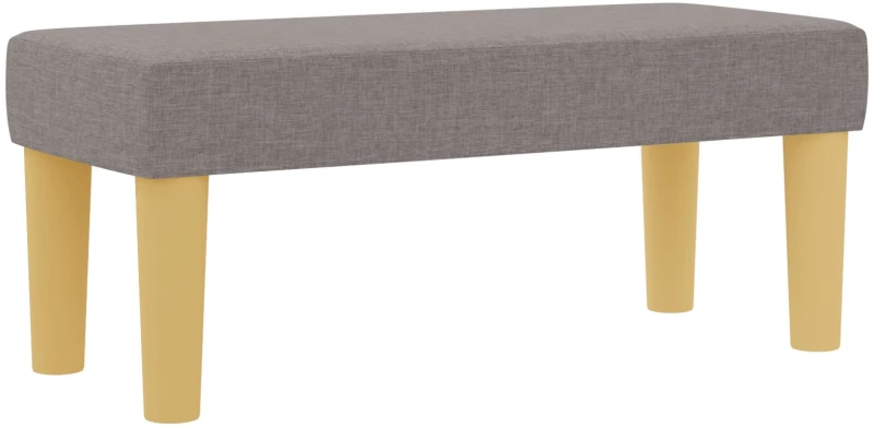 vidaXL Box Spring Κρεβάτι με Στρώμα & Πάγκο Καρύδι 80x200 εκ Ύφασμα