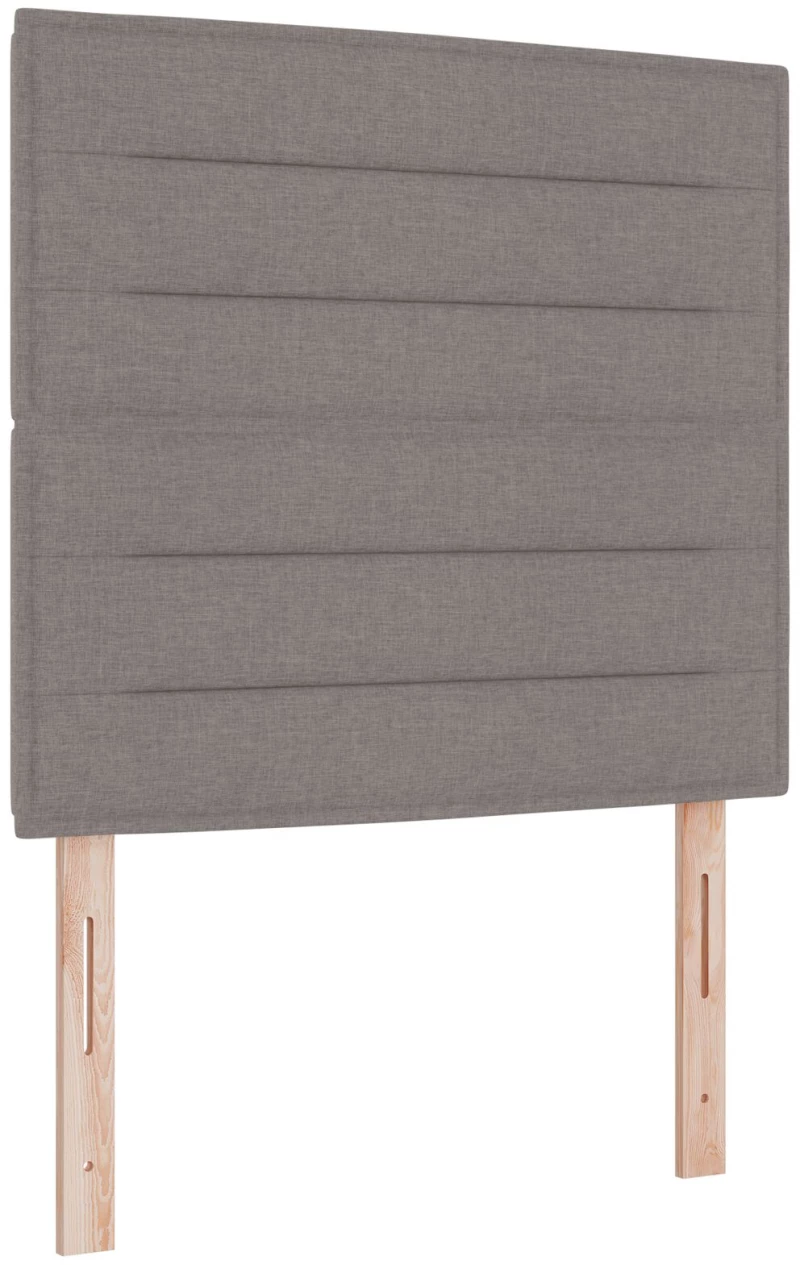 vidaXL Box Spring Κρεβάτι με Στρώμα & Πάγκο Καρύδι 80x200 εκ Ύφασμα