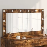 vidaXL Καθρέφτης το vanity Καπνιστή βελανιδιά Ξύλο, Γυαλί