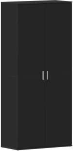 vidaXL Ντουλάπα Παπουτσιών Μαύρη 80x39x180 εκ. Επεξεργασμένο Ξύλο