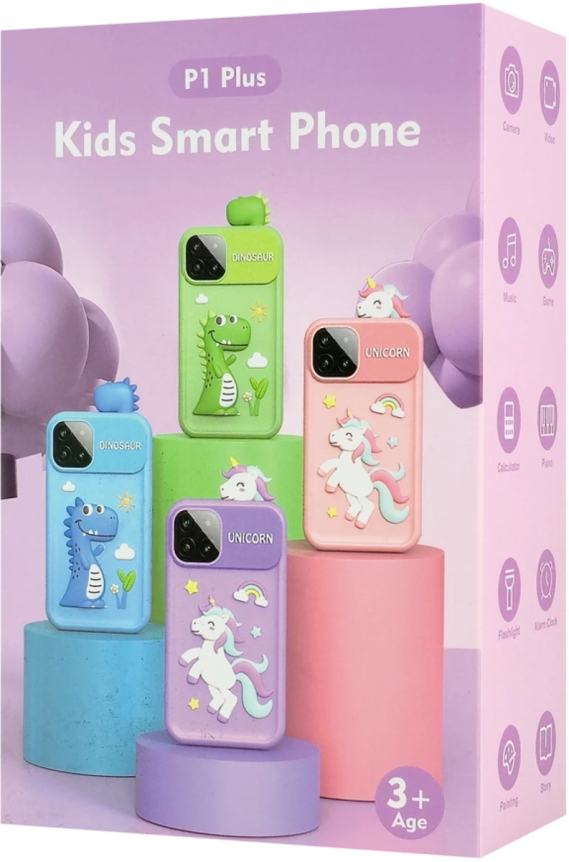 WOWKIDS παιδικό smartphone με κάμερα P1 Plus, 2.8" οθόνη αφής, μωβ