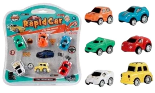 Σετ mini αυτοκινητάκια - 6pcs - 265-13C - 215278