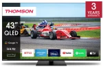 TV Set|THOMSON|43"|4K/Smart|QLED|3840x2160|Wireless LAN|Bluetooth|Google TV|Black|43QG7C14