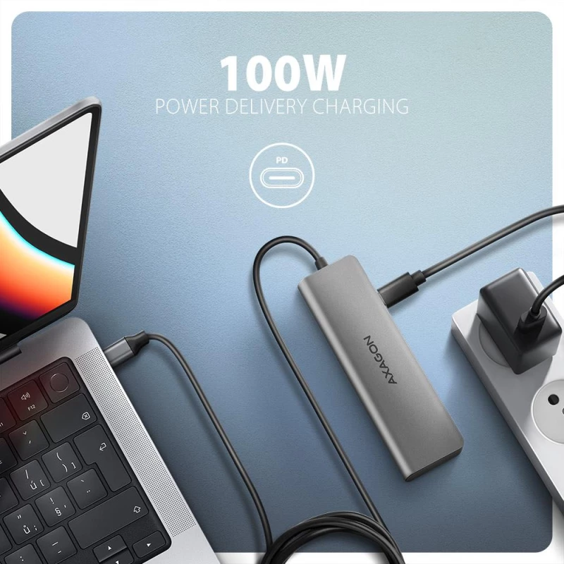 I/O HUB USB-C 5IN1/1M HMC-5H AXAGON