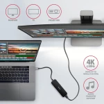 I/O HUB USB-C 6IN1/0.2M HMC-6H4A AXAGON