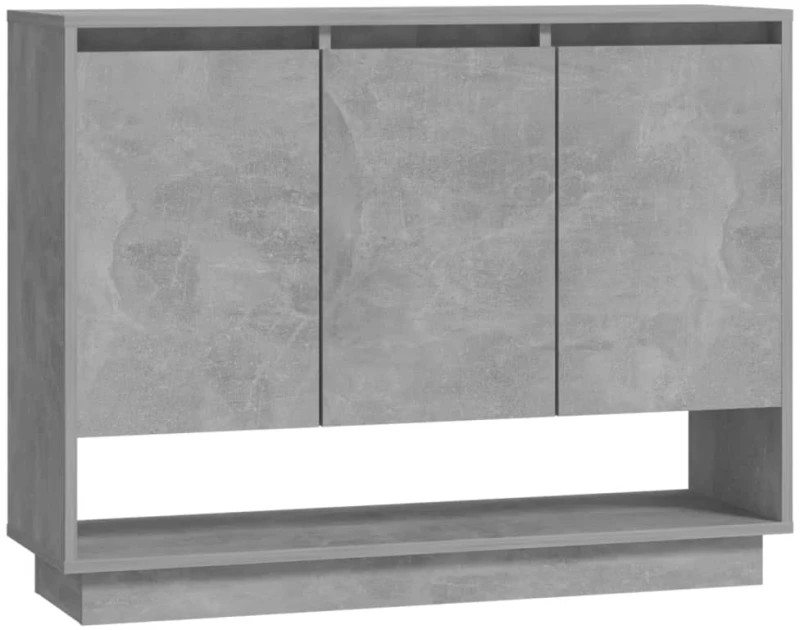 vidaXL Μπουφές Γκρι Σκυροδέματος 97 x 31 x 75 εκ. από Μοριοσανίδα