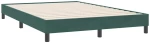 vidaXL Box Spring κρεβάτι με στρώμα σκούρο πράσινο 160x220cm Βελούδινο