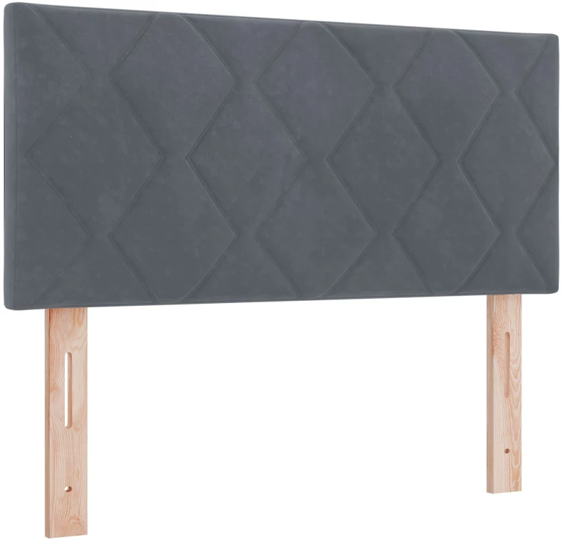 vidaXL Κρεβάτι Box Spring με Στρώμα Σκούρο Γκρι 120x200 εκ Βελούδο
