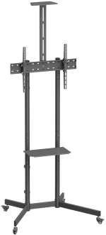 BRATECK βάση τηλεόρασης δαπέδου T1042T, 37-70", έως 45kg, με ράφια & ροδάκια
