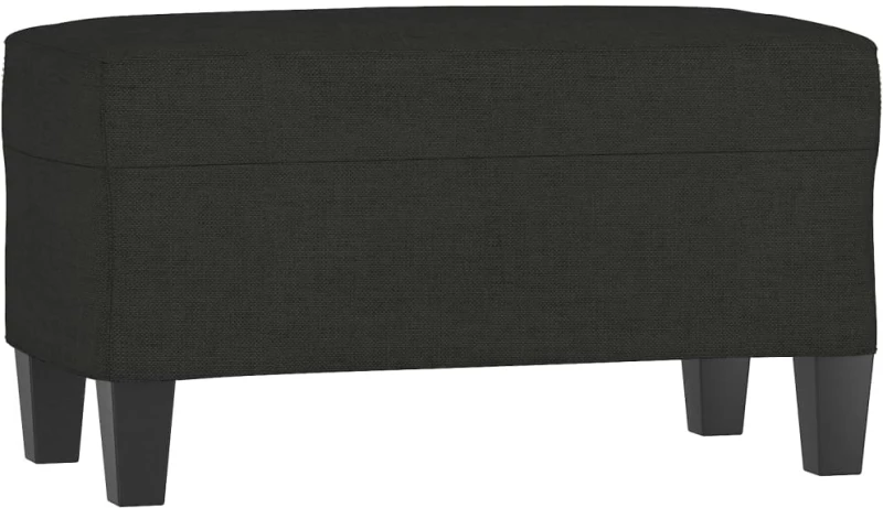 vidaXL Πάγκος Μαύρος 70 x 35 x 41 εκ. Υφασμάτινος