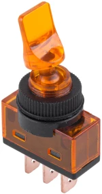 Διακόπτης ON-OFF με λαμπάκι 20A 12VDC ASW-14D Πορτοκαλί