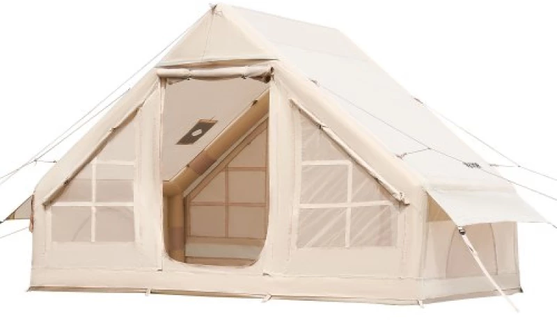 VEVOR Inflatable Tent for Camping 3-5 Person Glamping Tent with Pump Easy Set up