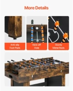 VEVOR 137.1cm Air Hockey Table 3-in-1 Air Powered Combo Table Foosball Ping Pong
