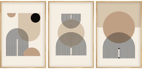 Πίνακας σε καμβά Jefton pakoworld τρίπτυχος με ψηφιακή εκτύπωση 50x2x70εκ