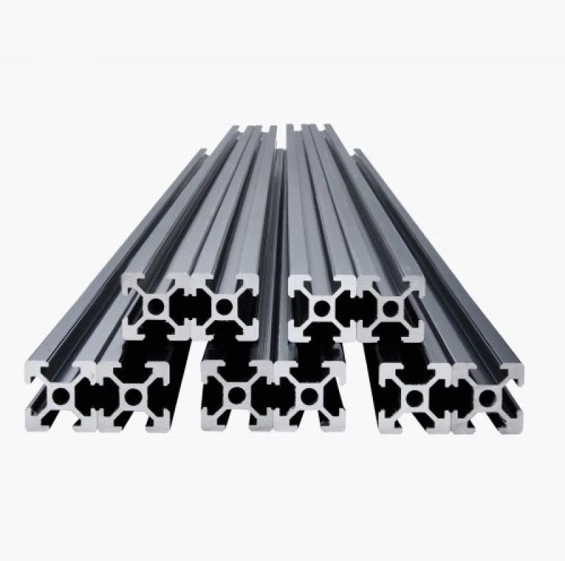 VEVOR 10PCS 59 in (1500 mm) T Slot 2020 Aluminum Extrusion Anodized Linear Rail