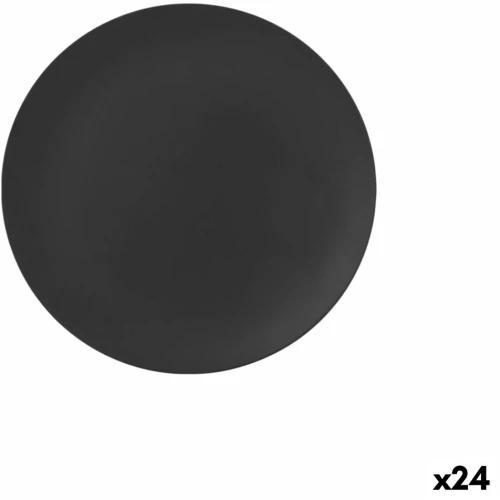 Επίπεδο πιάτο La Mediterránea Μαύρο 25,5 cm (24 Μονάδες)