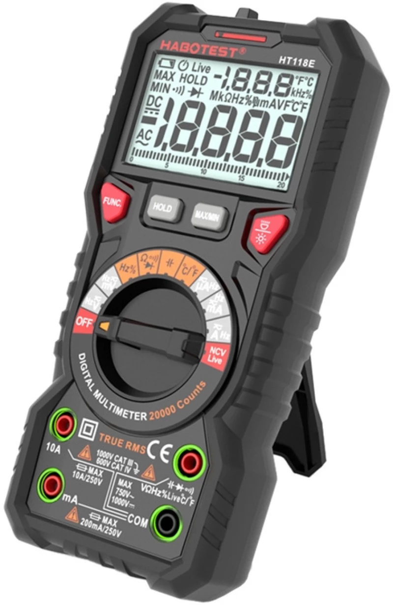 Habotest HT118E Ψηφιακό πολύμετρο γενικής χρήσης True RMS NCV