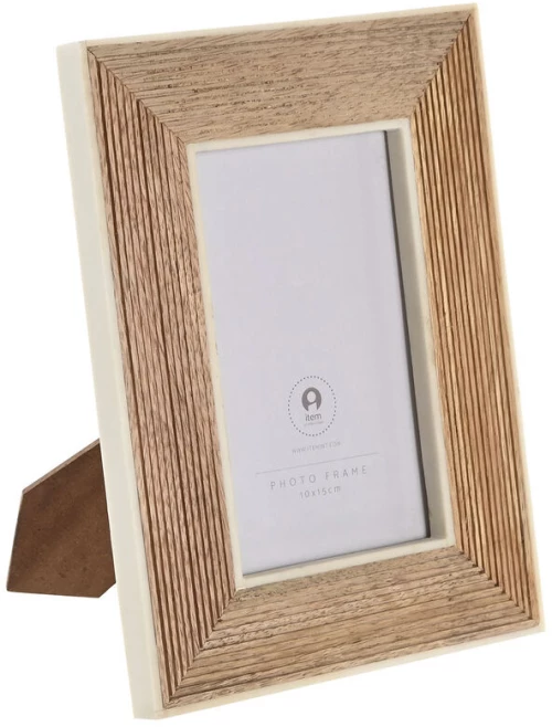 Κορνίζα Home ESPRIT Λευκό Φυσικό Ρητίνη Ξύλο από Μάνγκο Urban