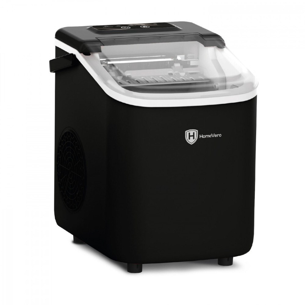 HomeVero HV-IM1224B Παγομηχανή Ημερήσια Παραγωγή 10kg Μαύρη