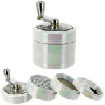 Μύλος Grinder Τρίφτης Αλουμινίου Λευκό Pearl 52mm - 4 Parts