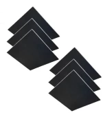 Audiodesigner Colour Ceiling Panels Black Χωνευτά Ηχοαπορροφητικά Πάνελ Οροφής 60x60x2,5 cm (6 Τεμάχια)