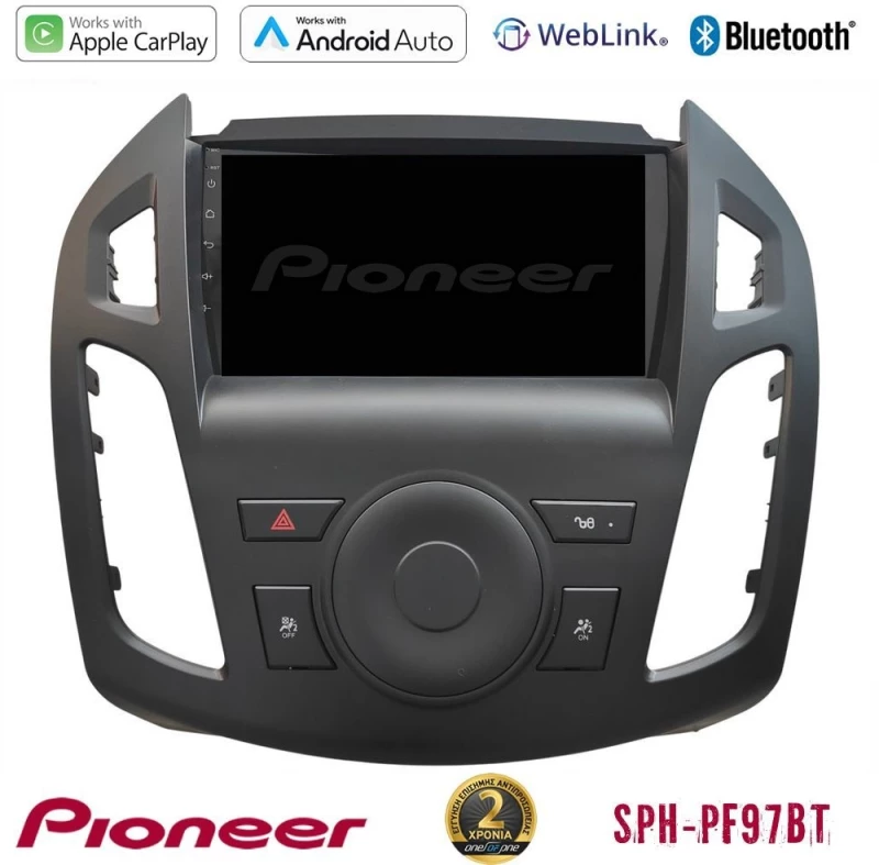 Pioneer sph-Pf97bt Series Ford Transit Connect Multimedia Station 9" (Tablet Style) με Carplay & Android Auto u-sph-Fd2854
