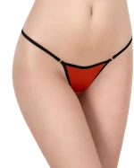 Milena G-String Σλιπ Σατέν Γυναικείο Εσώρουχο - Κόκκινο