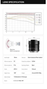 TTArtisan 10mm f/2.0 APS-C Φακός Για M43 Mount