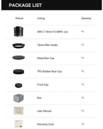 TTArtisan 10mm f/2.0 APS-C Φακός Για M43 Mount