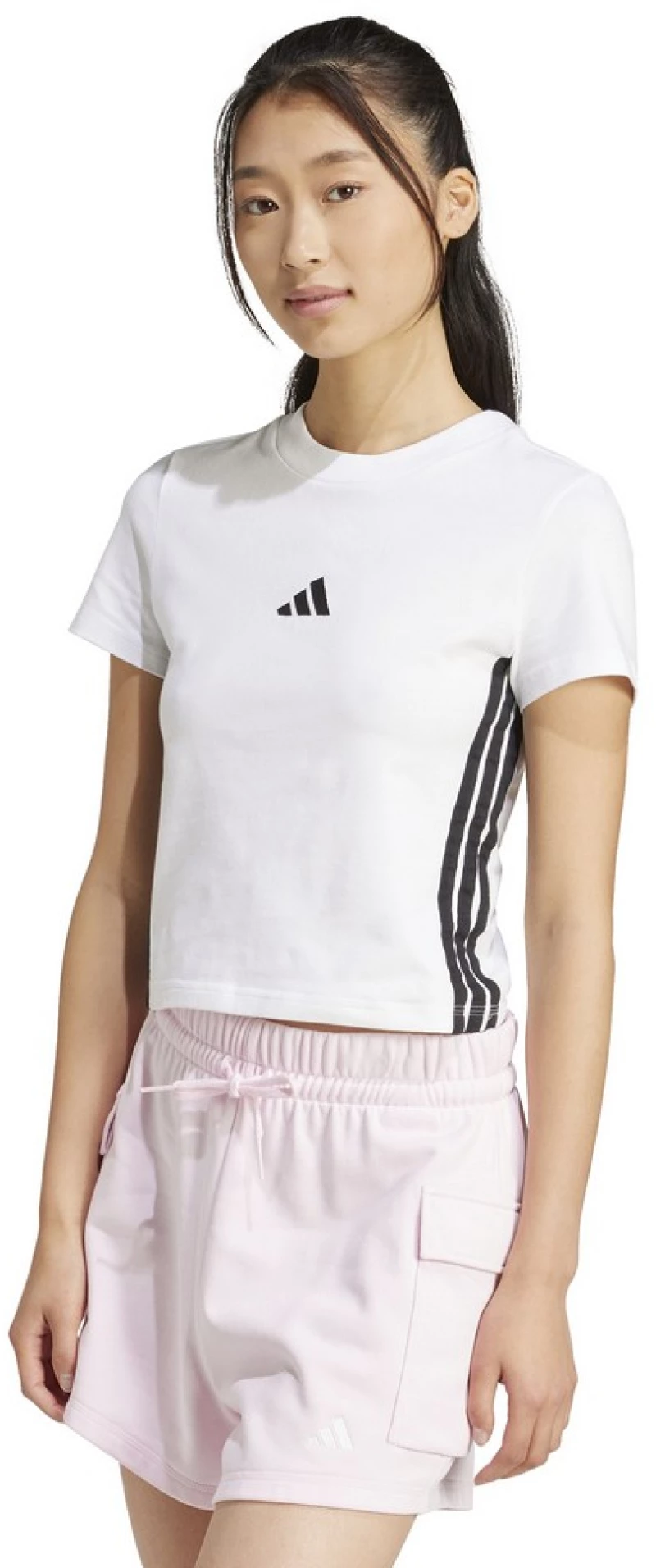 adidas W 3S SJ BABY T JE1239 ADIDAS Λευκό