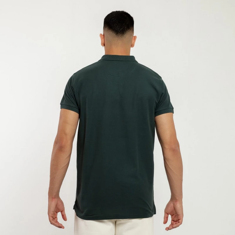 BE:NATION Essential Polo Piquet s/s Logo 05312508-4F BENATION Μπλε