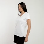 BE:NATION Essentials V-Neck s/s Tee 05112508-02 BENATION Λευκό