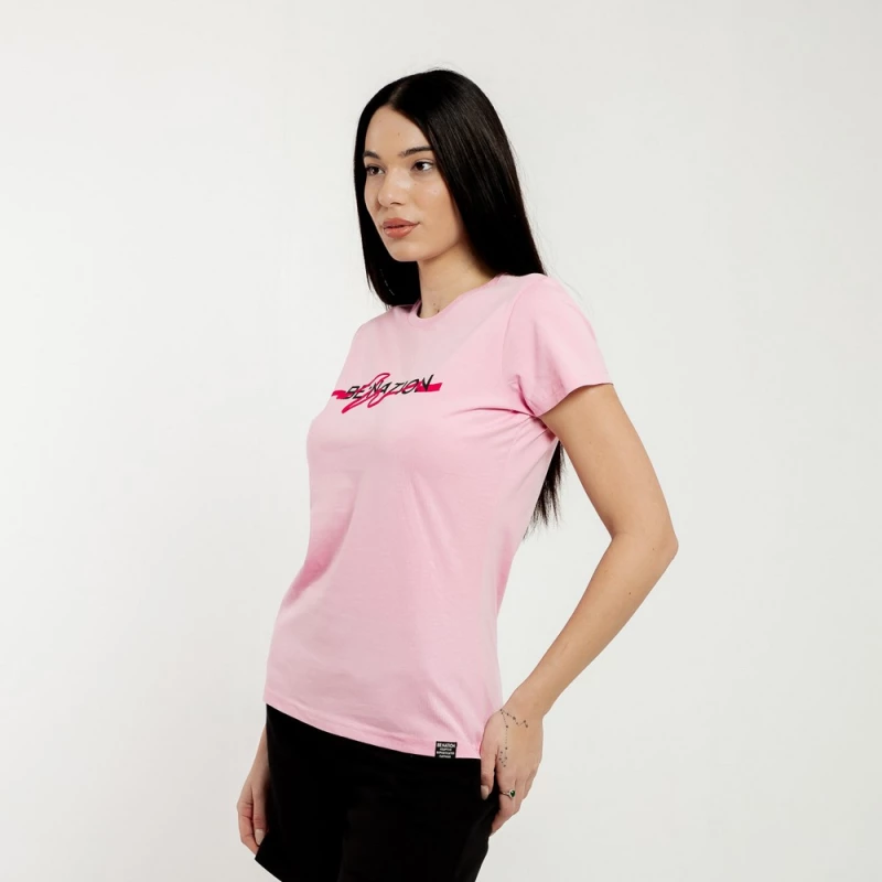 BE:NATION BE Playfully Logo s/s Tee 05112501-08 BENATION Ροζ