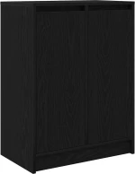 vidaXL Sideboard Μαύρη βελανιδιά 57x34x76 cm Κατασκευασμένο ξύλο