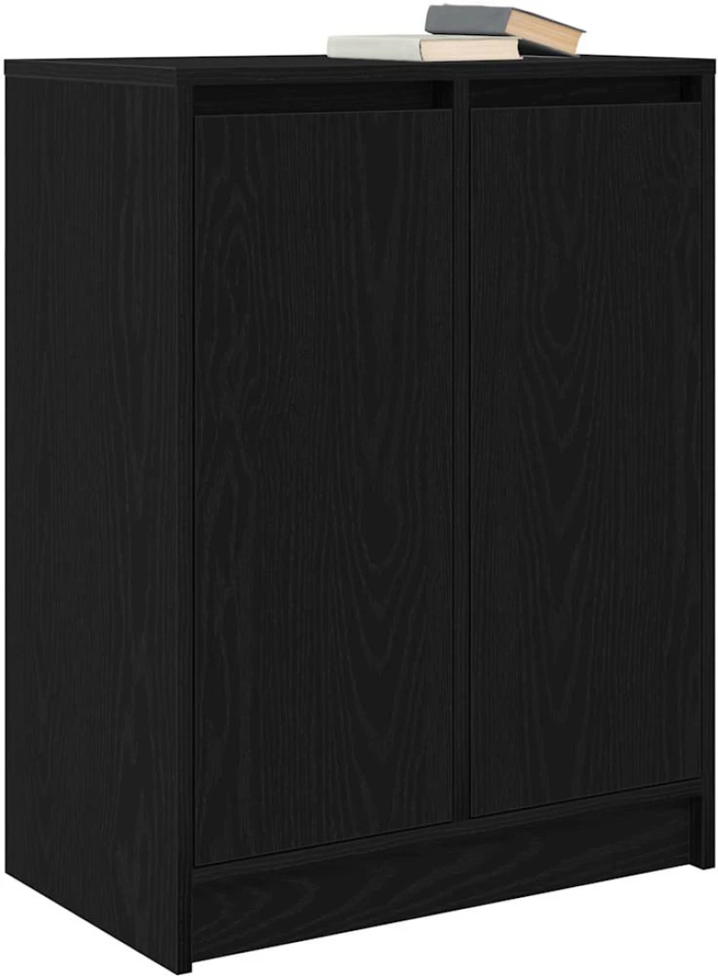 vidaXL Sideboard Μαύρη βελανιδιά 57x34x76 cm Κατασκευασμένο ξύλο