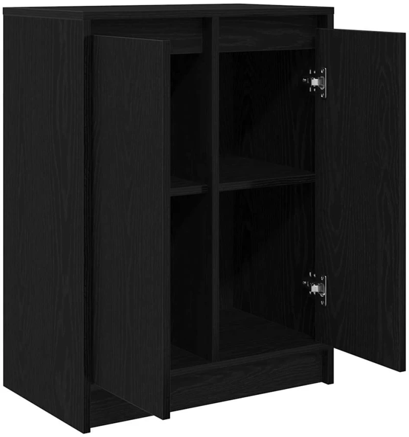 vidaXL Sideboard Μαύρη βελανιδιά 57x34x76 cm Κατασκευασμένο ξύλο