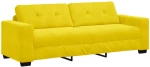 vidaXL Καναπές 3 Θέσεων Κίτρινος 180 cm Βελούδο