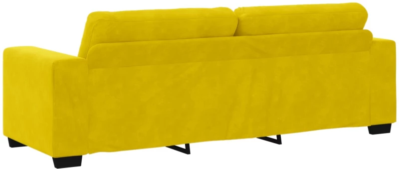 vidaXL Καναπές 3 Θέσεων Κίτρινος 180 cm Βελούδο